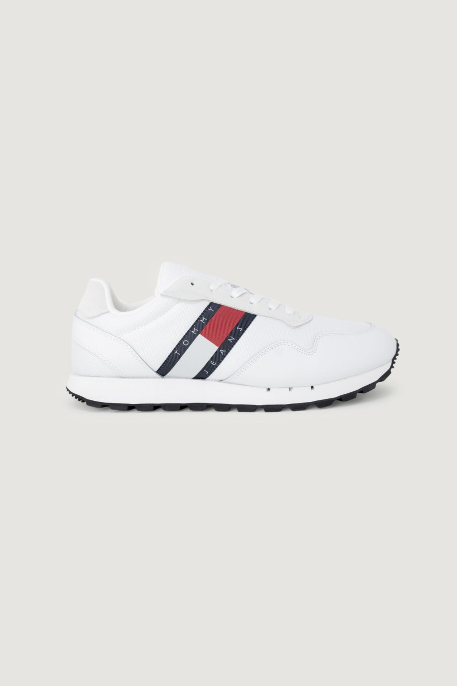 Uomo Tommy Hilfiger | Sneakers Tommy Hilfiger Retro Leather Tjm Es Em0Em01081 Bianco