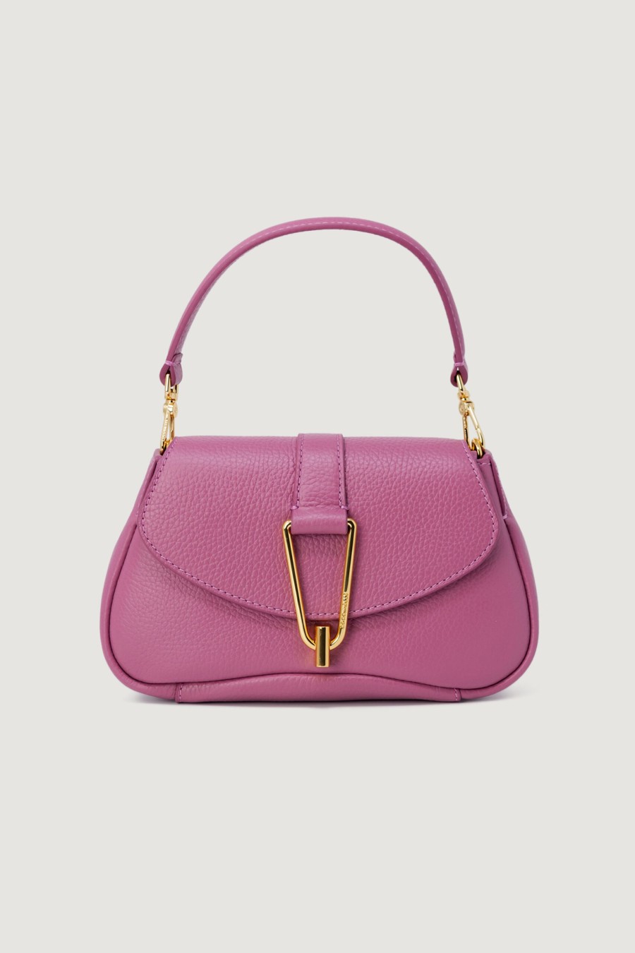 Donna Coccinelle | Borsa Coccinelle Grained Leather Fuxia