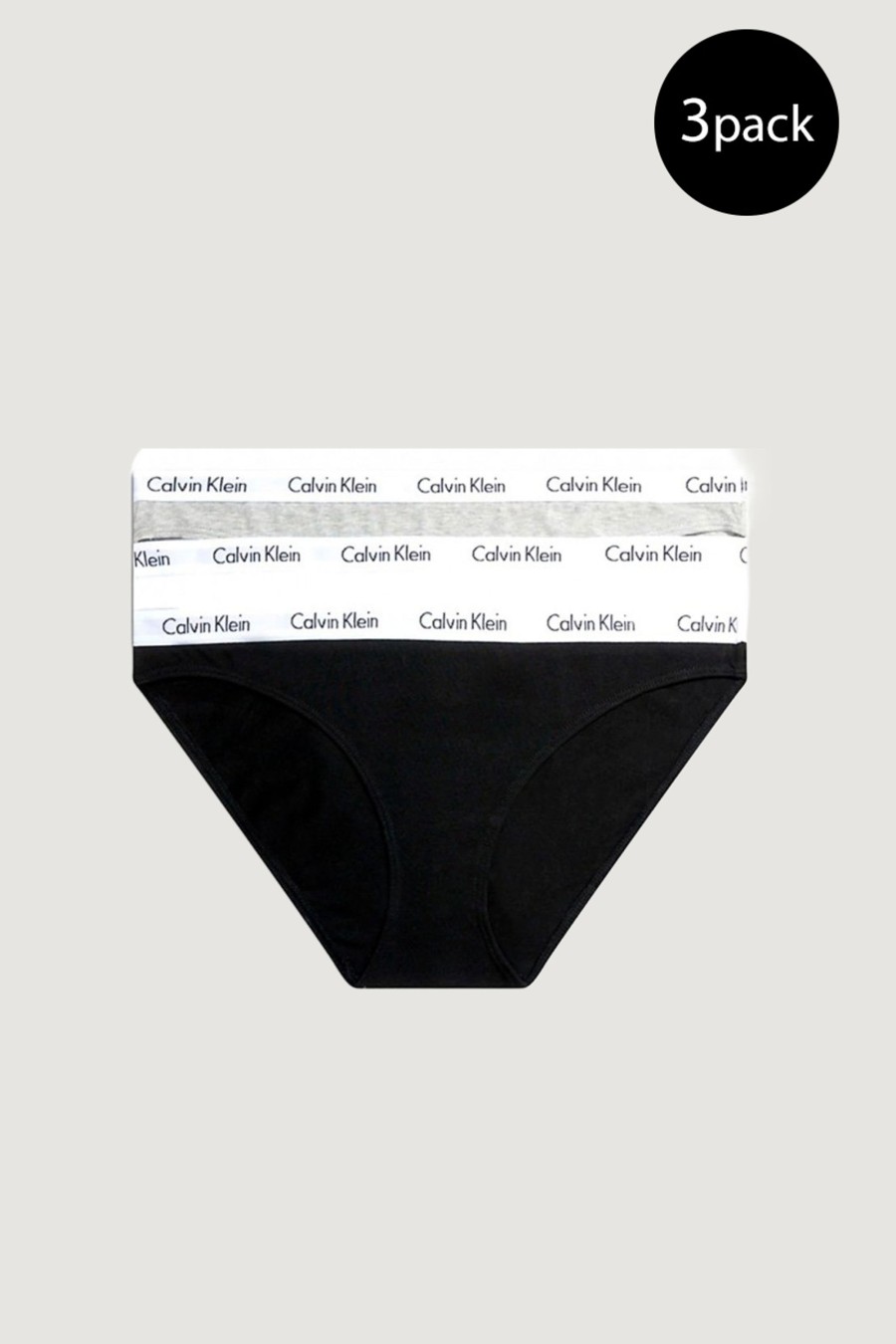 Donna Calvin Klein | Slip E Perizoma Calvin Klein Underwear 3Pack Bikini Grigio