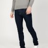 Uomo Gas | Jeans Slim Gas Sax Zip Rev Denim Scuro