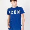 Uomo Icon | T-Shirt Icon Logo Blu