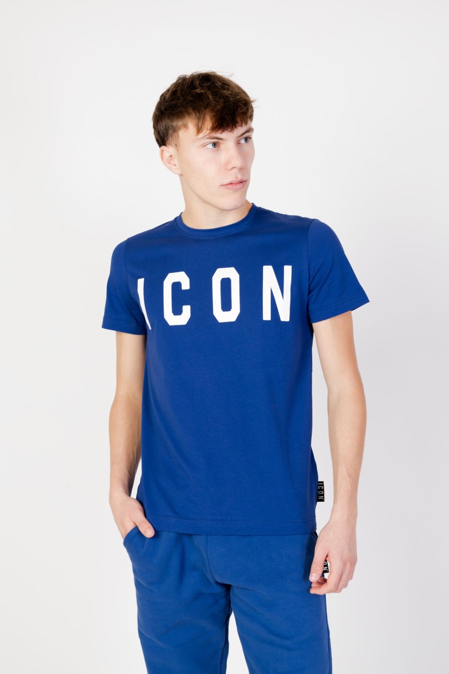 Uomo Icon | T-Shirt Icon Logo Blu