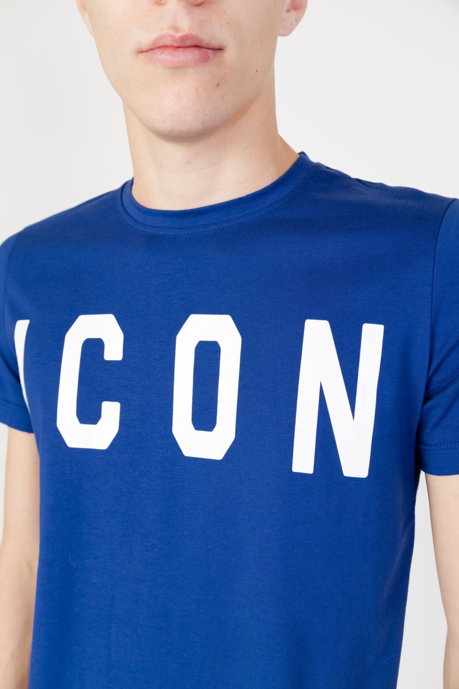 Uomo Icon | T-Shirt Icon Logo Blu