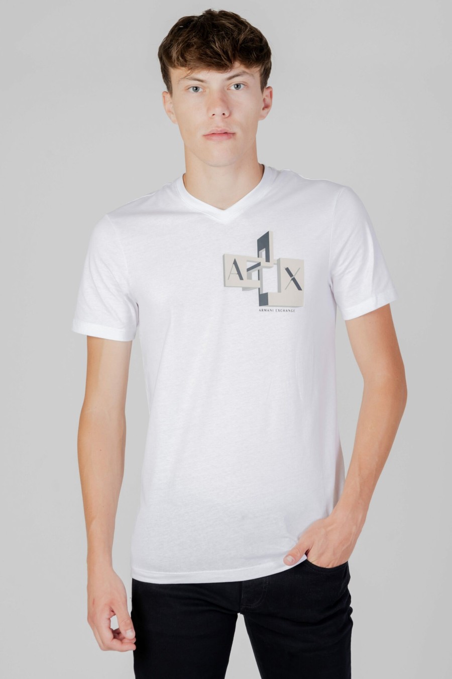 Uomo Armani Exchange | T-Shirt Armani Exchange Bianco