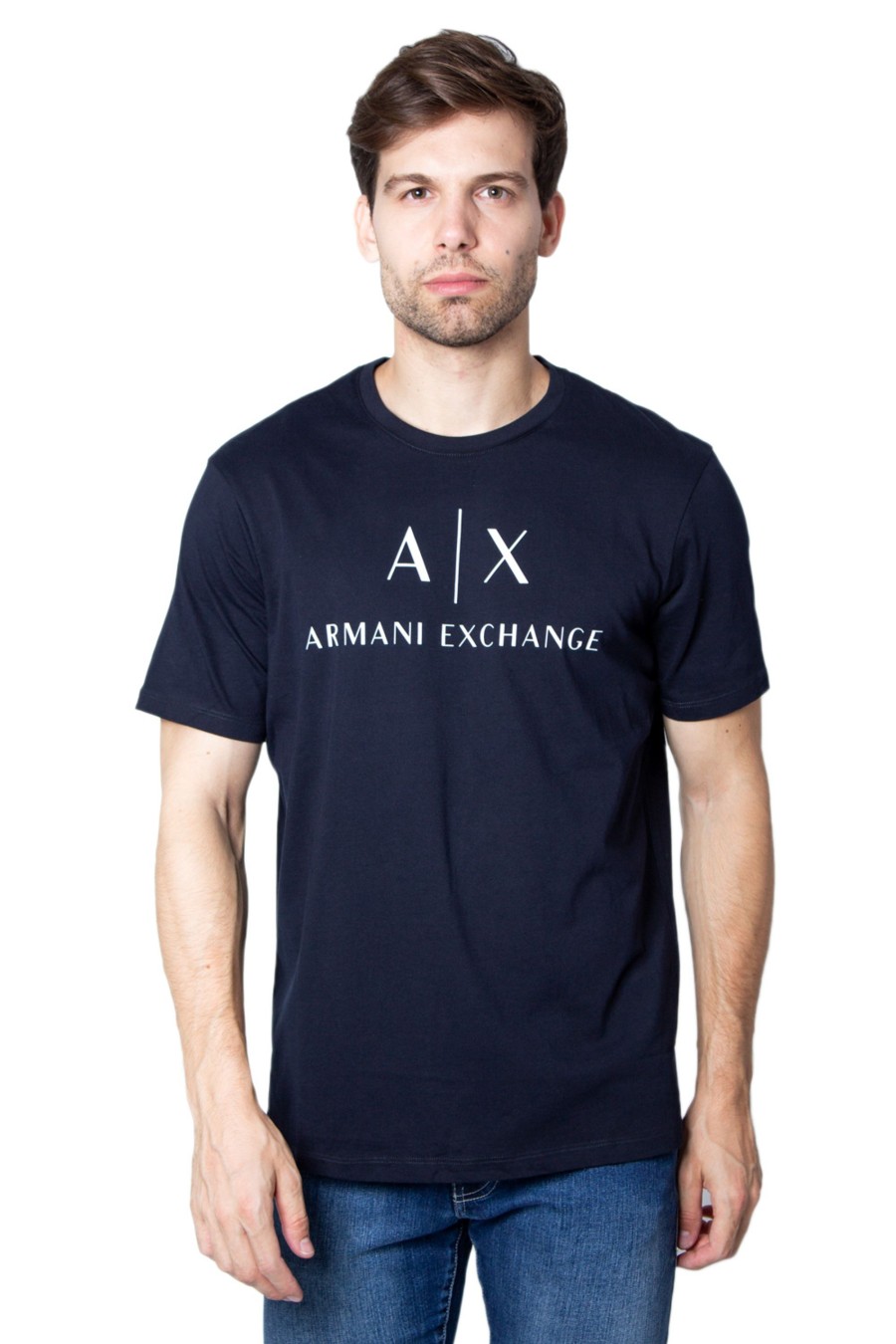 Uomo Armani Exchange | T-Shirt Armani Exchange Blue Scuro