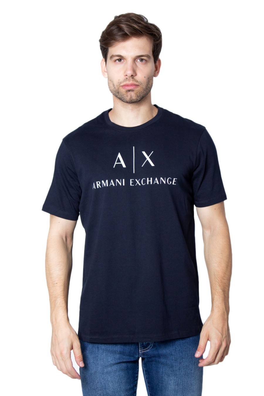 Uomo Armani Exchange | T-Shirt Armani Exchange Blue Scuro