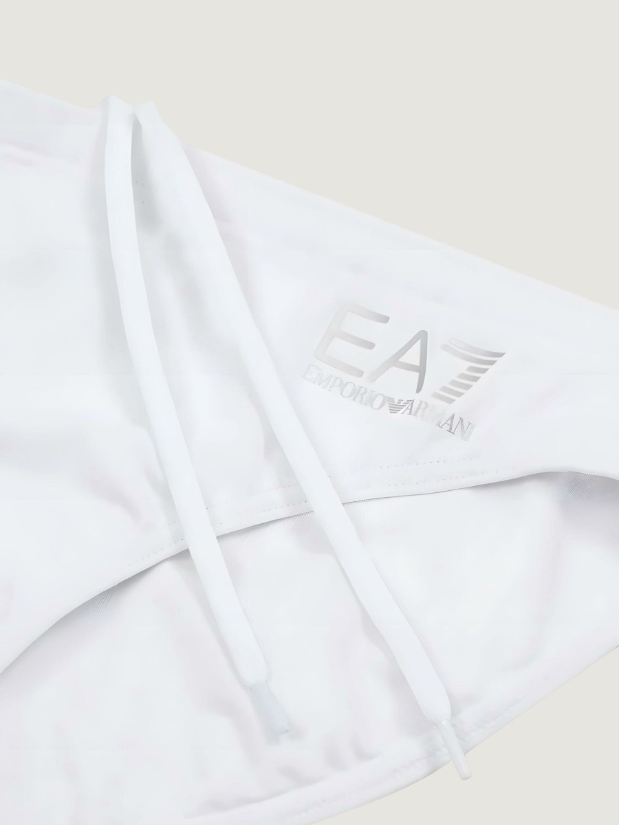 Uomo EA7 | Costume Da Bagno Ea7 Bianco