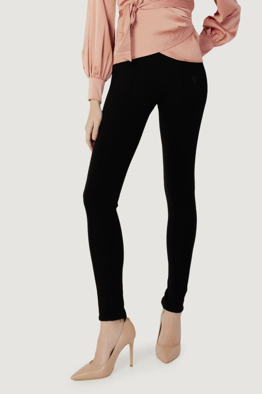 Donna Guess | Pantaloni Skinny Guess Active Allie Scuba Legging Pant Nero