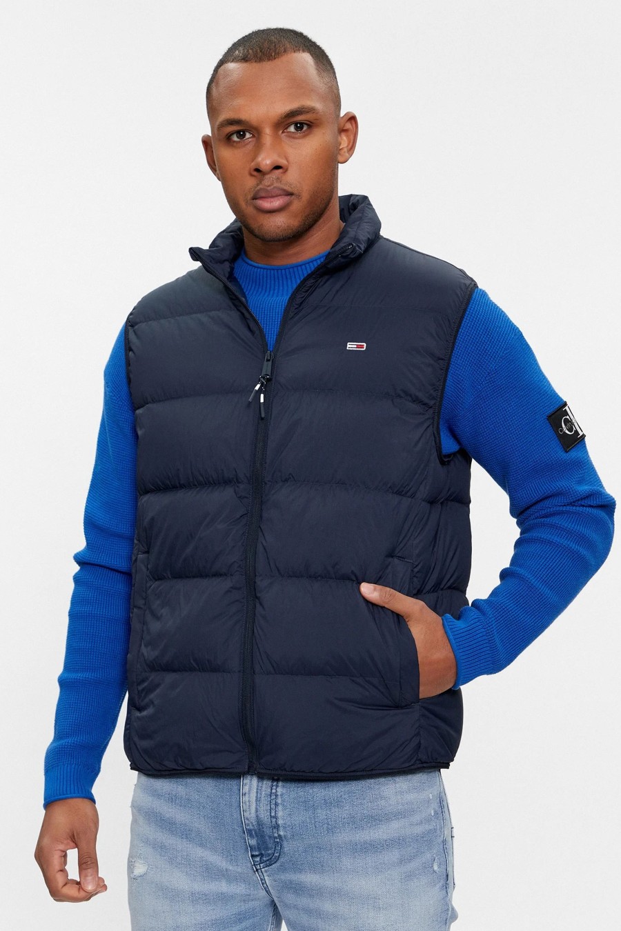 Uomo Tommy Hilfiger | Smanicato Tommy Hilfiger Light Down Blu