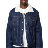 Uomo Levi's® | Giacchetto Levi'S® Type 3 Sherpa Trucker Denim Scuro