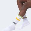 Donna Happy Socks | Calzini Happy Socks Colors Cuff Thin Crew Sock Bianco