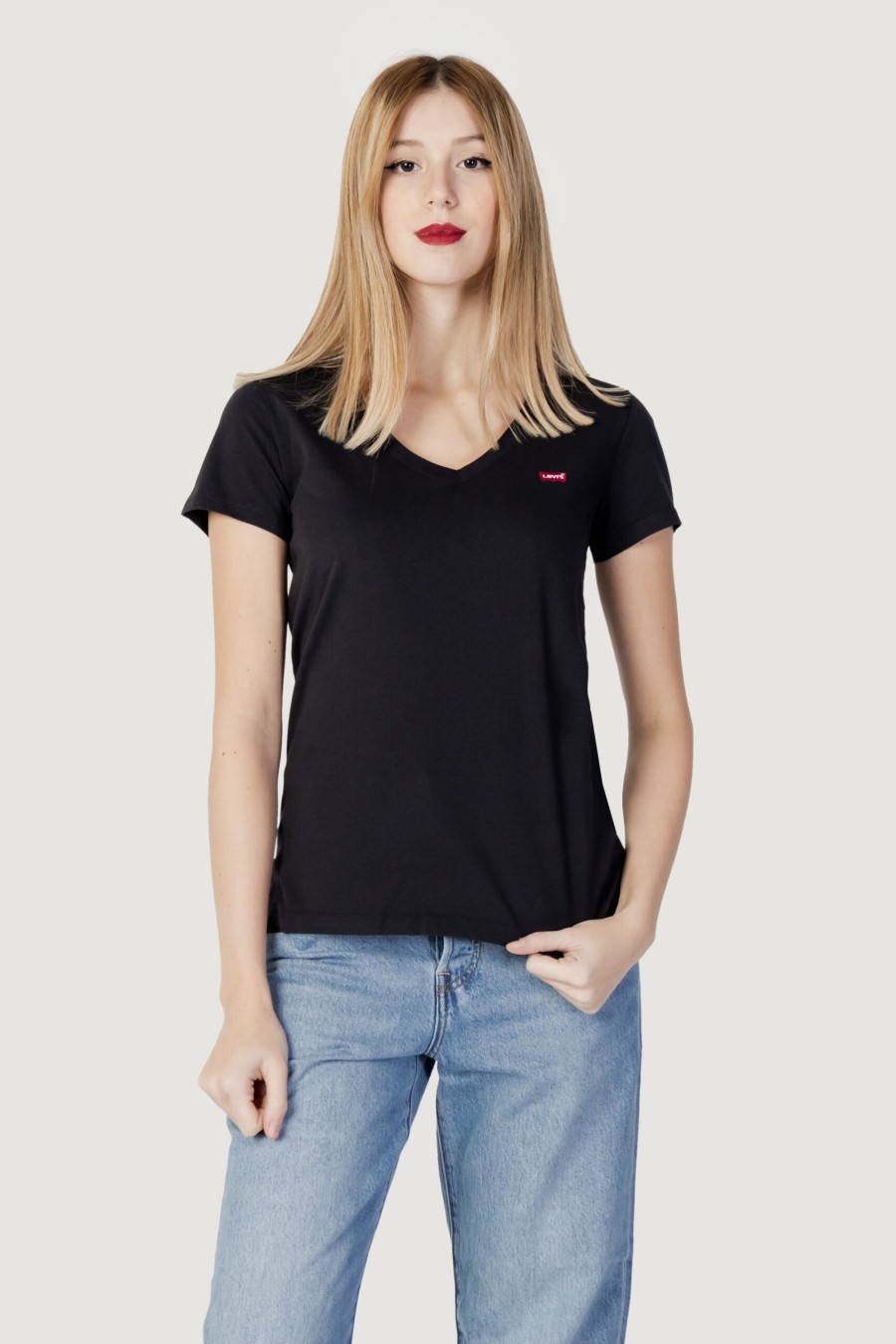 Donna Levi's® | T-Shirt Levi'S® Perfect Vneck Nero