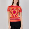 Donna Desigual | Maglia Desigual Sun Blue Arancione