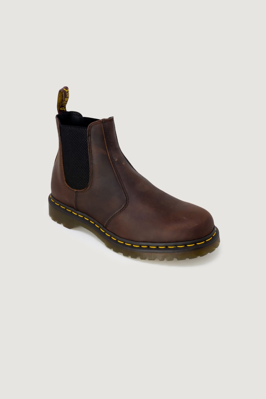 Uomo Dr. Martens | Stivaletti Dr. Martens Chelsea 2976 In Pelle Marrone