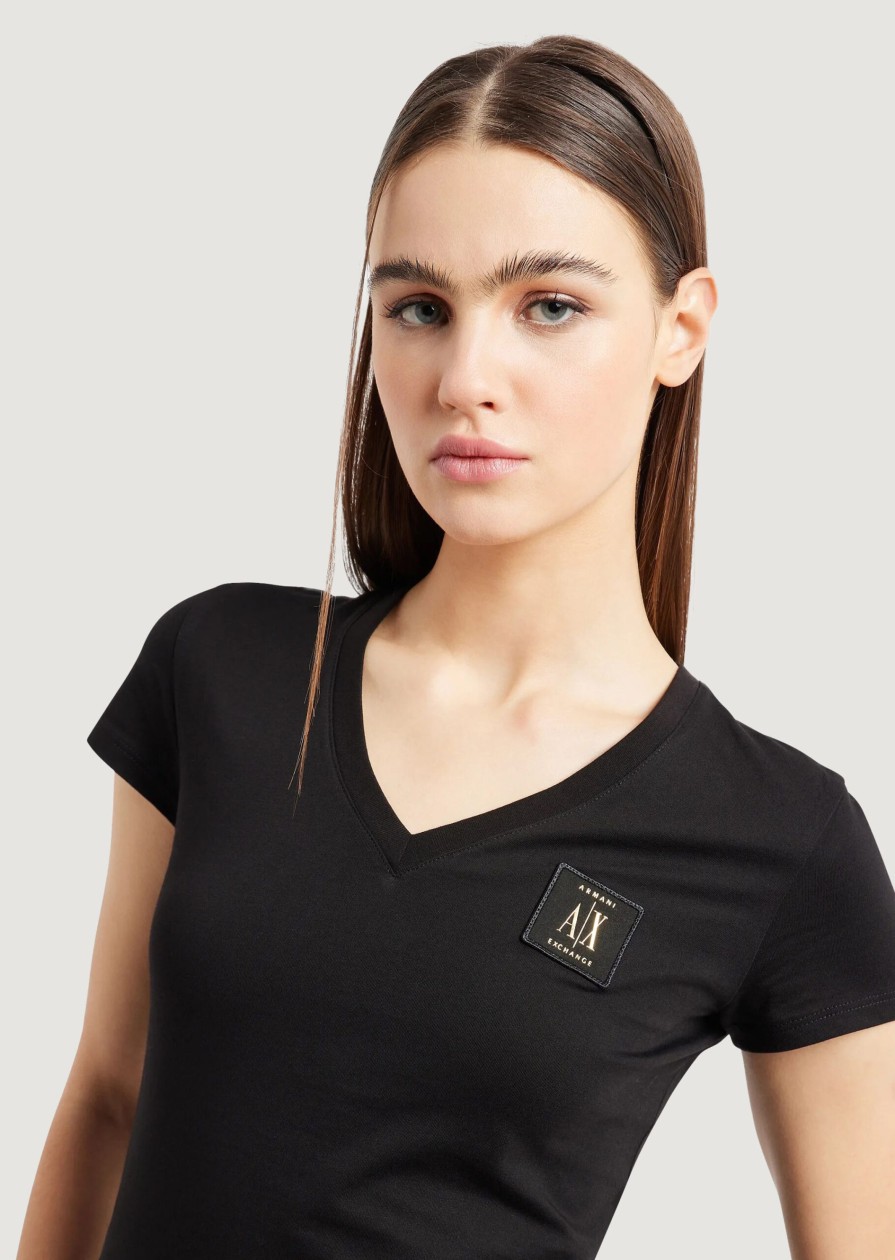 Donna Armani Exchange | T-Shirt Armani Exchange Nero