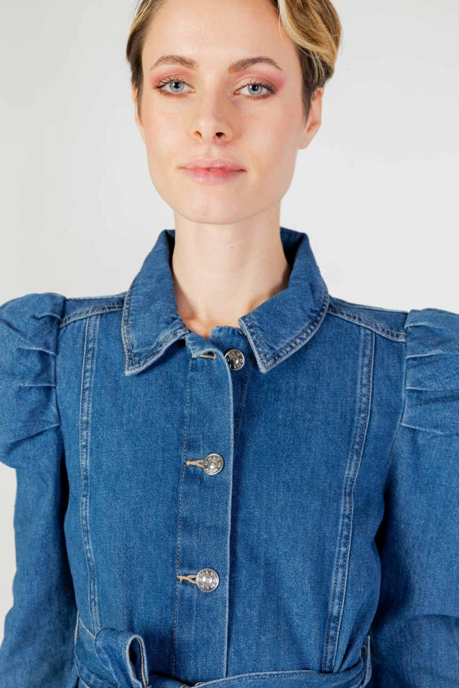 Donna Only | Camicia Manica Lunga Only Onljules Life Ls Belt Dnm Nas Blue Denim