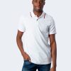 Uomo Armani Exchange | Polo Manica Corta Armani Exchange T-Shirt Polo Bianco