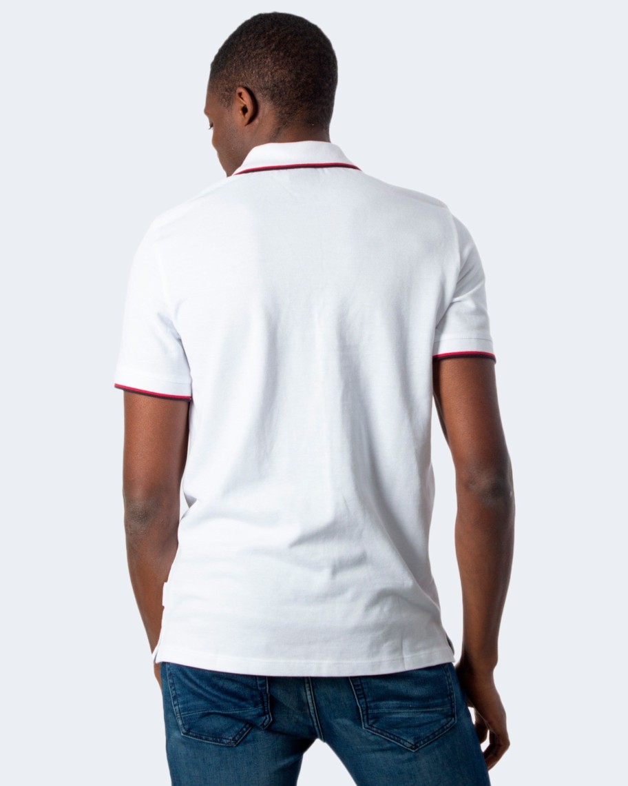 Uomo Armani Exchange | Polo Manica Corta Armani Exchange T-Shirt Polo Bianco