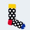 Donna Happy Socks | Calzini Happy Socks Dad Big Dot Sock Giallo