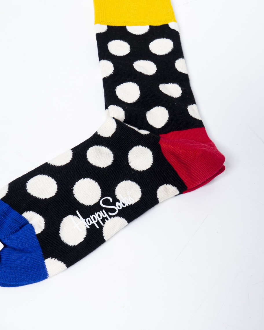 Donna Happy Socks | Calzini Happy Socks Dad Big Dot Sock Giallo