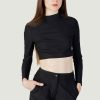 Donna Calvin Klein | Top Calvin Klein Technical Knit Mock Nero