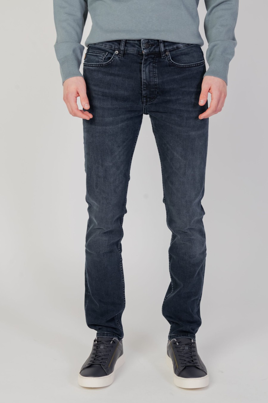 Uomo Boss | Jeans Slim Boss Delaware Bc-P Denim Scuro