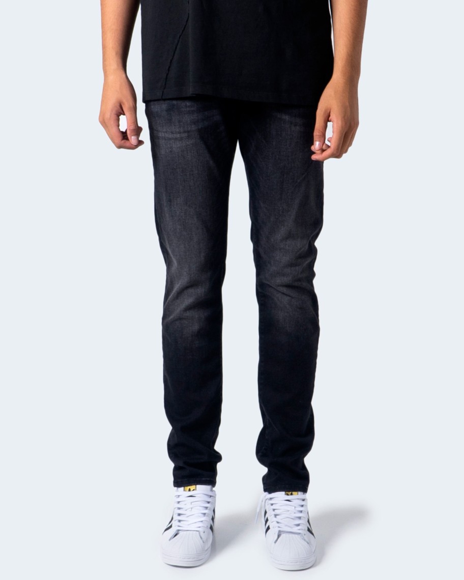 Uomo Jack Jones | Jeans Slim Jack Jones Jjiglenn Jjicon Jj 557 50Sps Noos Nero