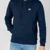 Uomo Tommy Hilfiger | Felpa Con Cappuccio Tommy Hilfiger Reg Badge Blu