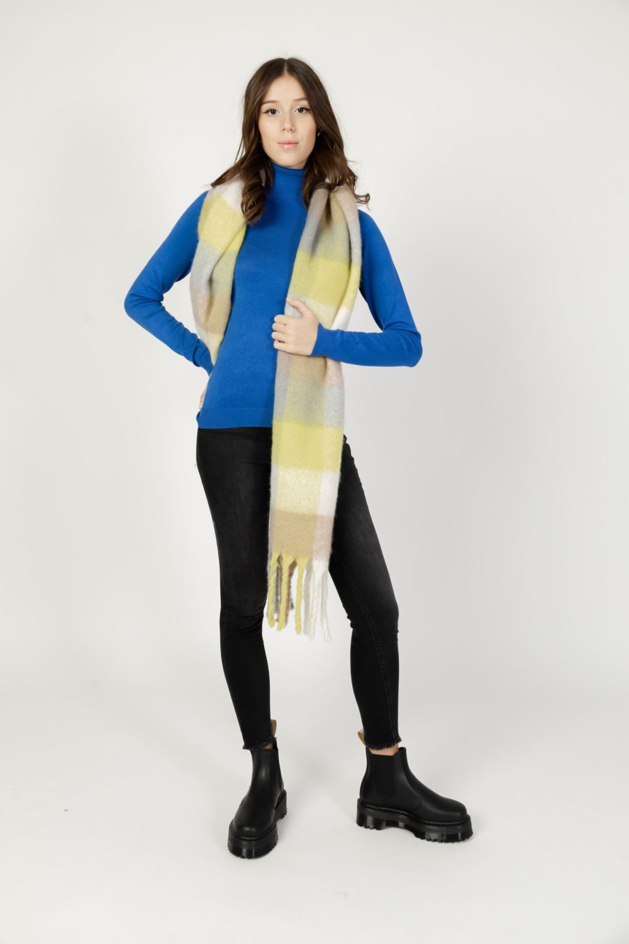 Donna Vero Moda | Sciarpa Vero Moda Vmivy League Scarf Ga Noos Grigio