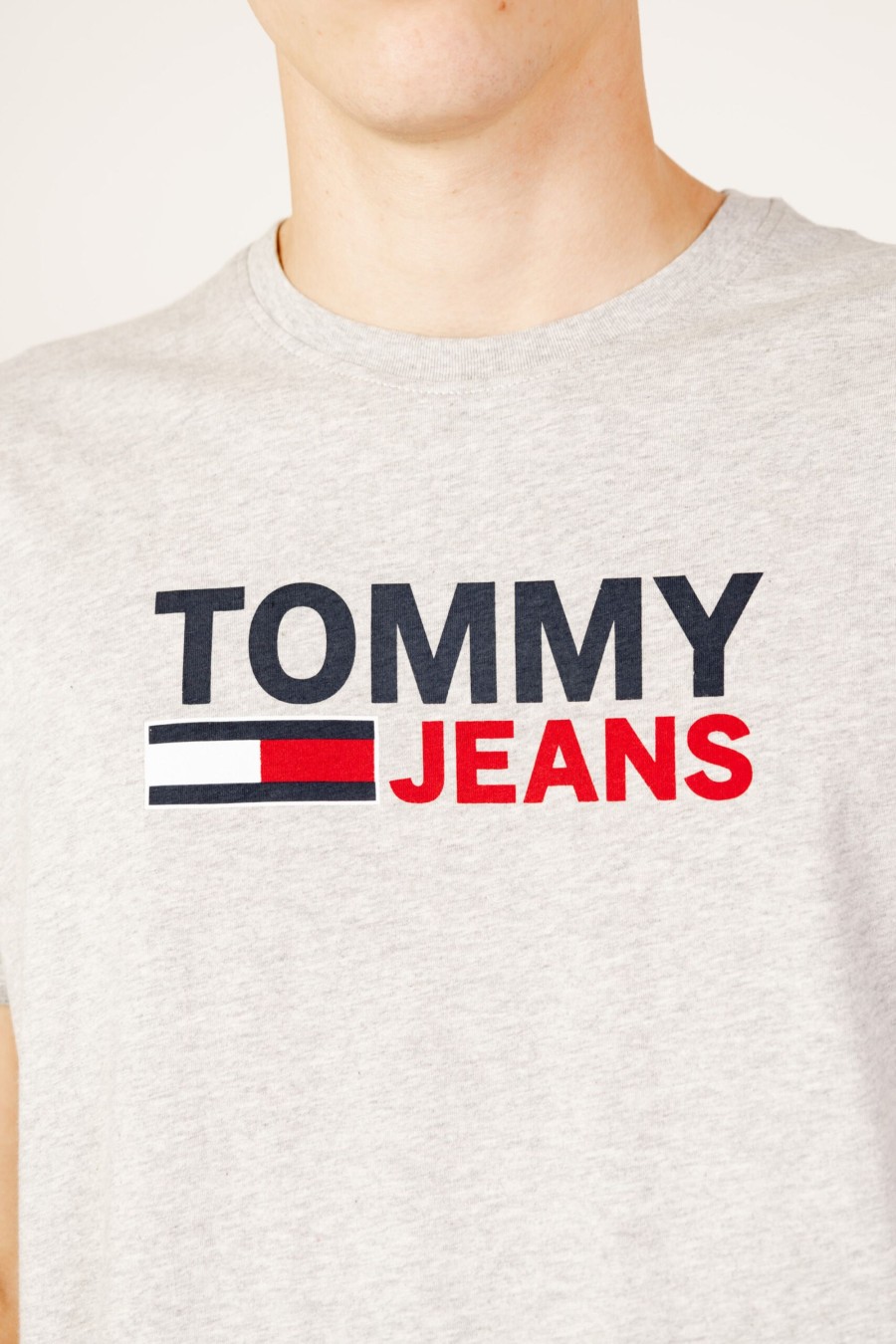 Uomo Tommy Hilfiger | T-Shirt Tommy Hilfiger Tjm Corp Logo Tee Grigio