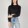 Donna Calvin Klein Sport | T-Shirt Manica Lunga Calvin Klein Sport Pw - Ls Top (Cropped Nero