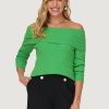 Donna Only | Maglione Only Onlkatia Ls Off Shoulder Knt Verde