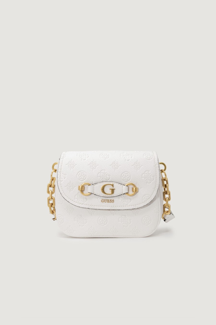 Donna Guess | Borsa Guess Izzy Peony Tri Cmprtmnt Flap Bianco