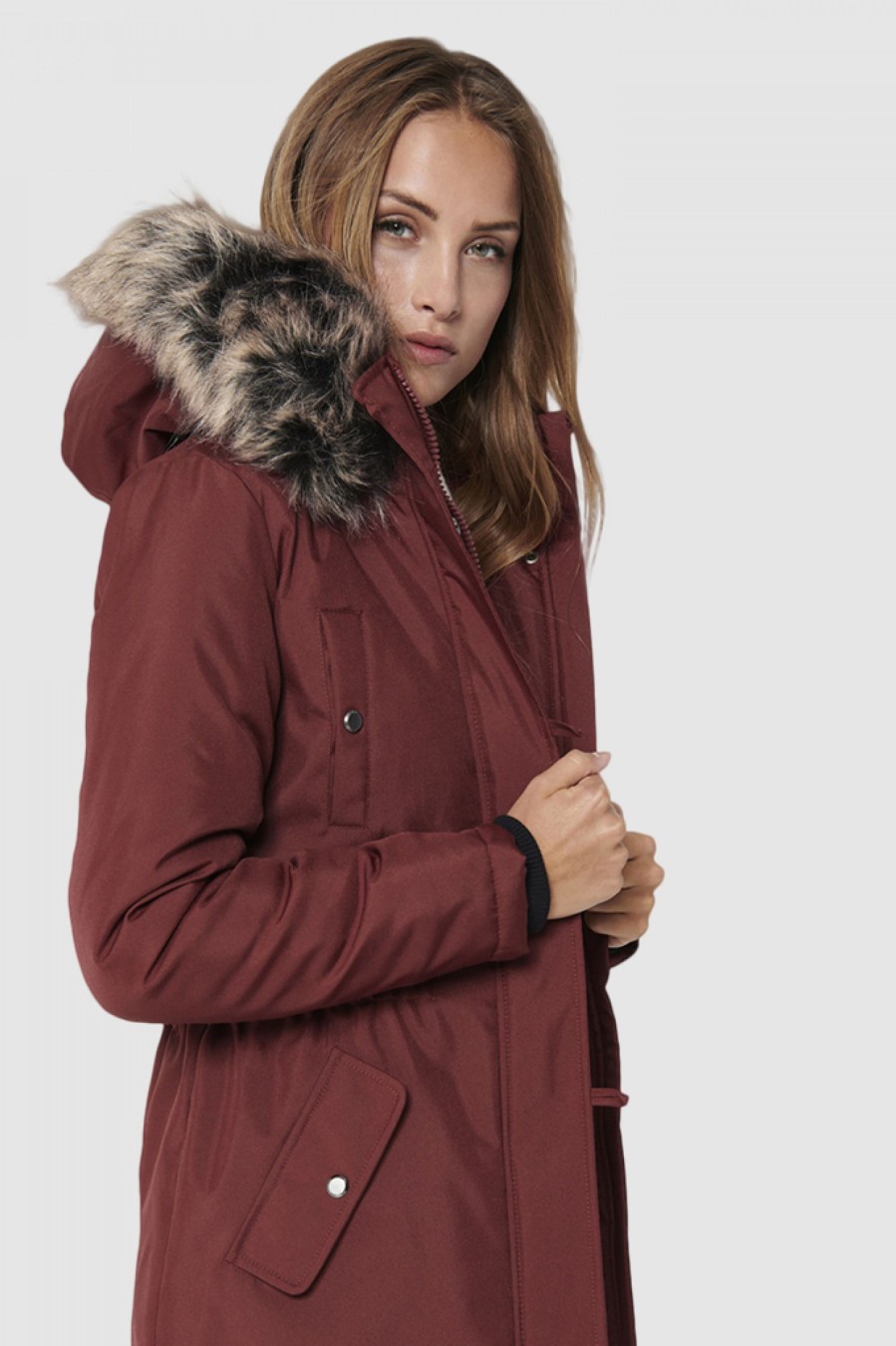 Donna Only | Parka Only Onliris Fur Winter Bordeaux