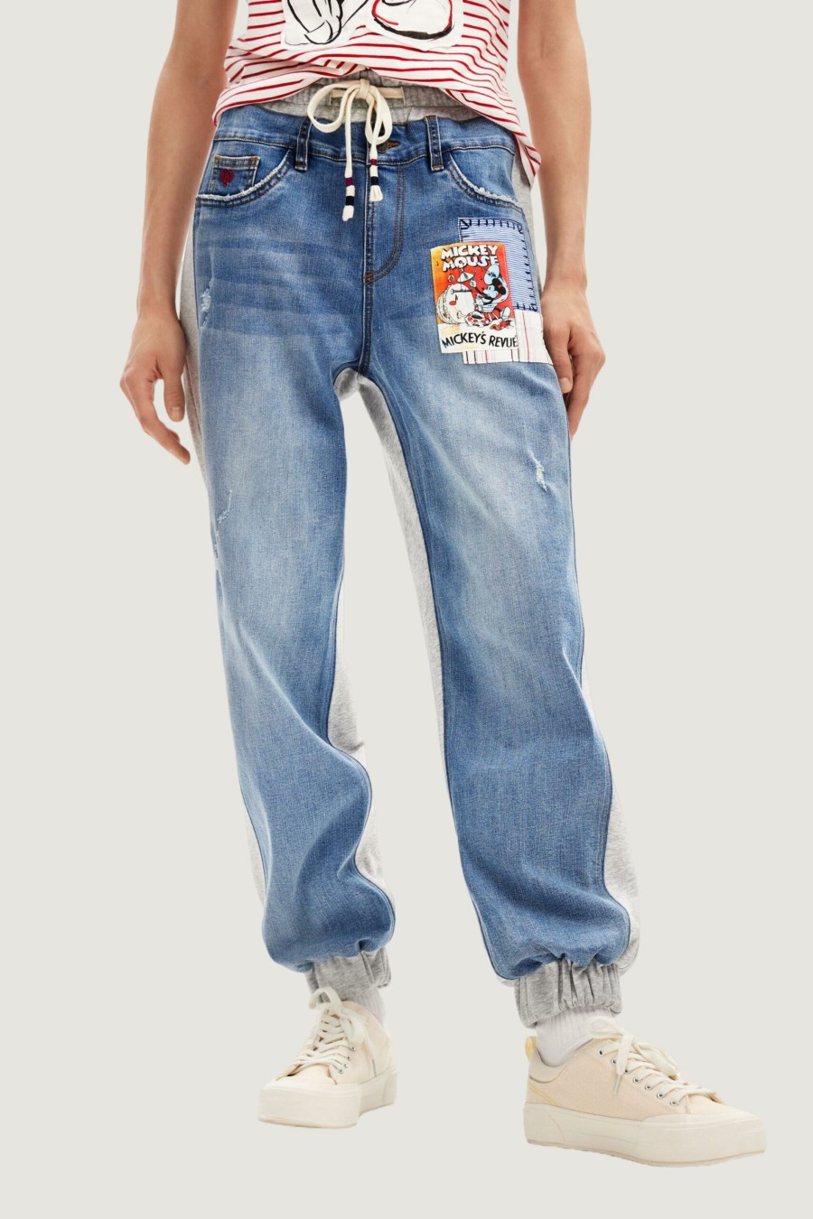 Donna Desigual | Jeans Baggy Desigual Jogger Denim