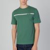 Uomo Aquascutum | T-Shirt Aquascutum Active Stripes Verde