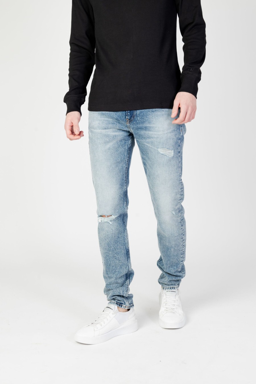 Uomo Calvin Klein | Jeans Tapered Calvin Klein Slim Denim Chiaro