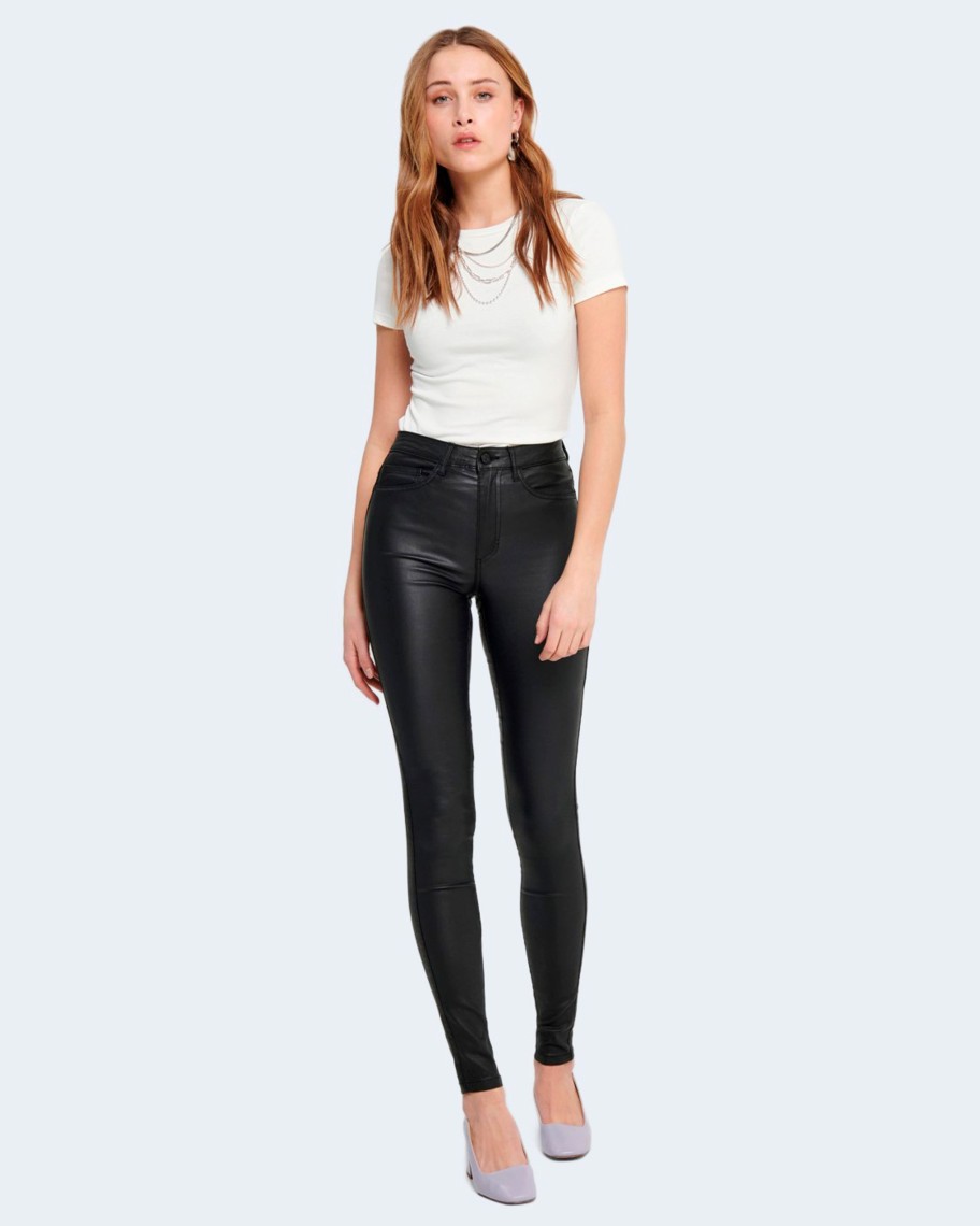 Donna Only | Jeans Skinny Only Onlroyal Hw Sk Rock Coated Pim Noos Nero