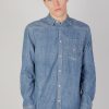 Uomo Tommy Hilfiger | Camicia Manica Lunga Tommy Hilfiger Tjm Rlx Western Deni Denim