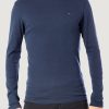 Uomo Tommy Hilfiger | T-Shirt Manica Lunga Tommy Hilfiger Original Rib Longsleeve Tee Blu