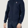 Uomo Le Coq Sportif | Felpa Senza Cappuccio Le Coq Sportif Ess Fz N°4 Blu Marine