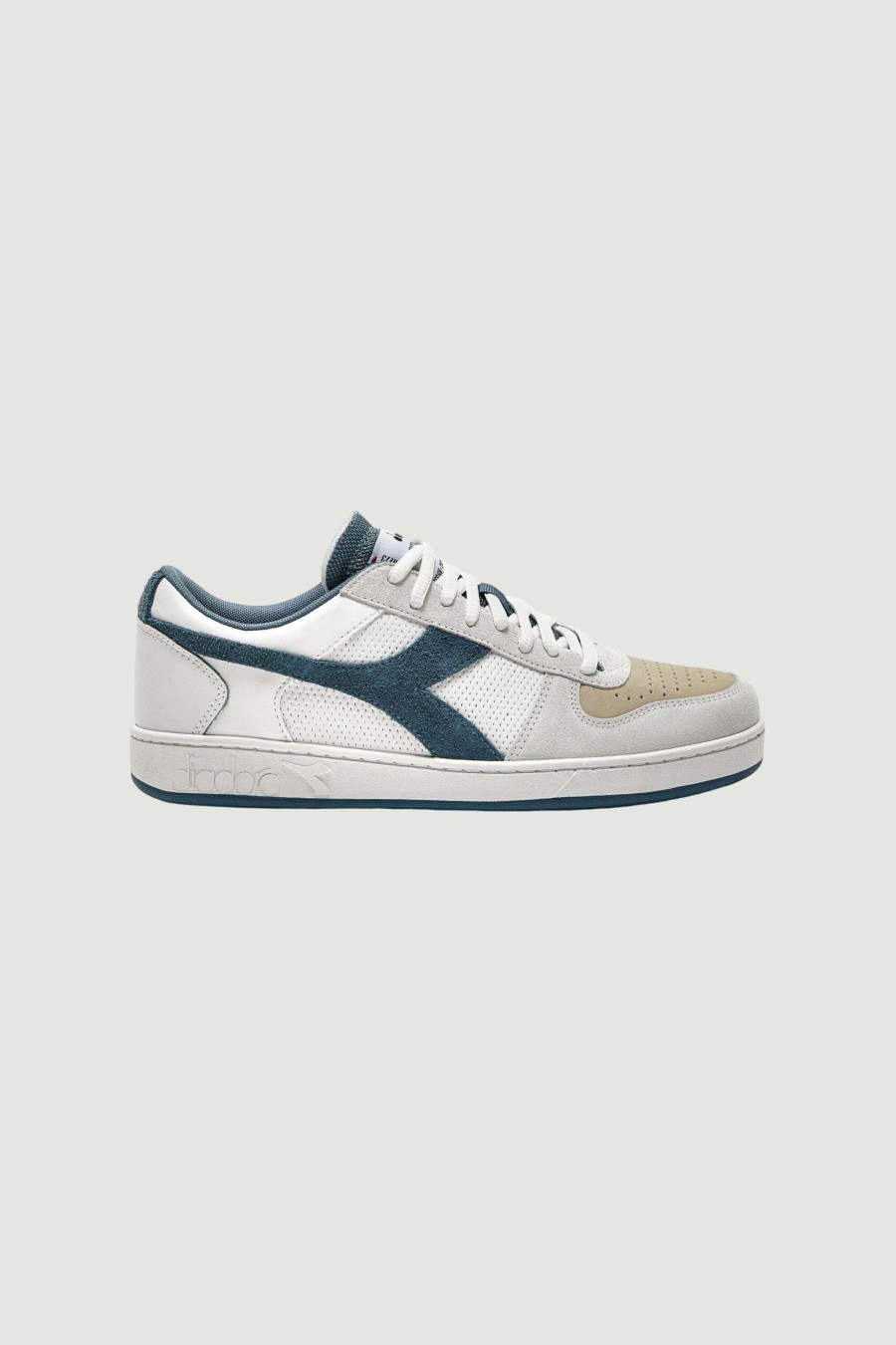 Uomo Diadora | Sneakers Diadora Magic Basket Low Neat Indigo