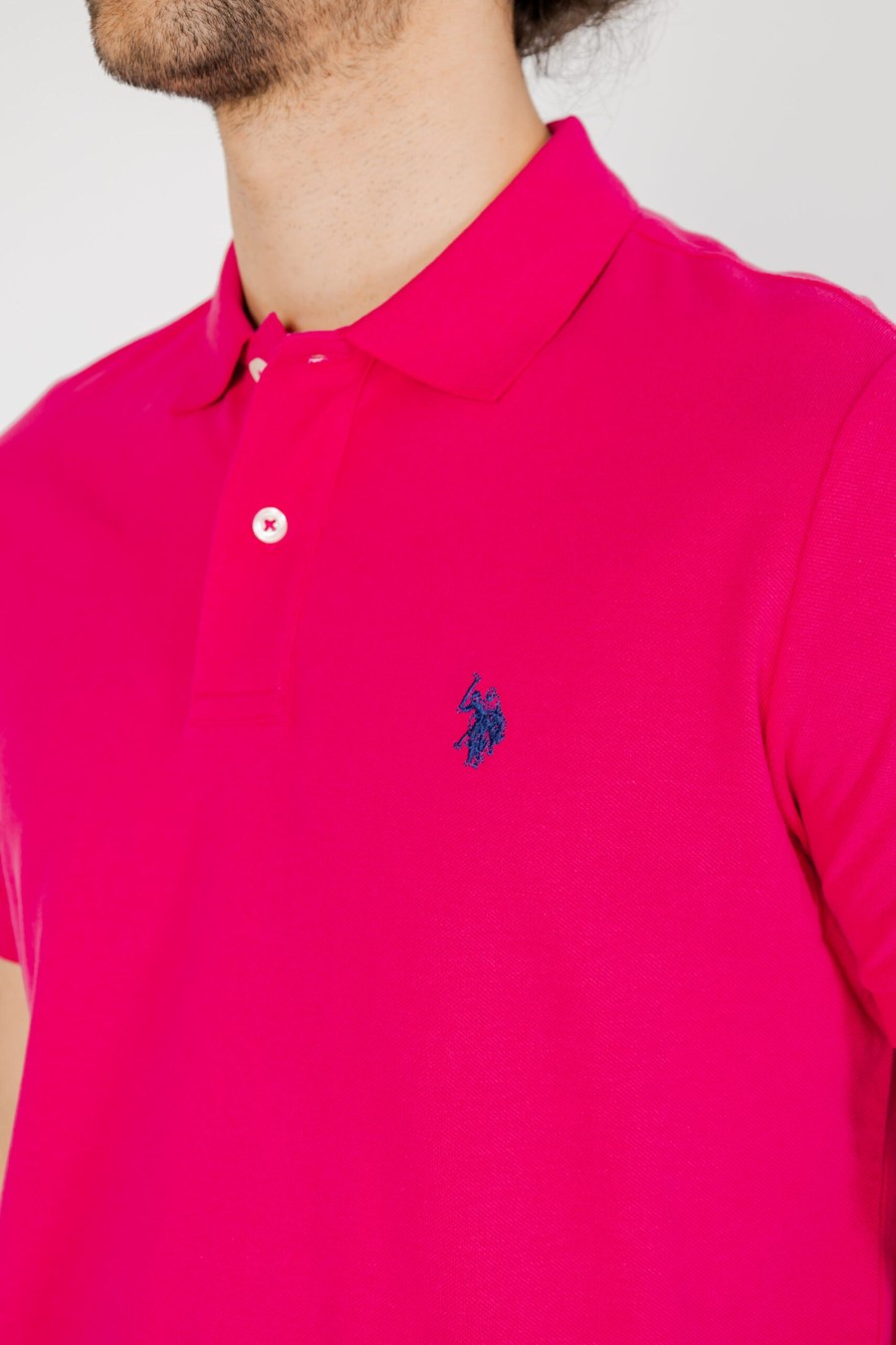 Uomo U.S. Polo Assn. | Polo Manica Corta U.S. Polo Assn. King Magenta