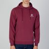 Uomo Aquascutum | Felpa Con Cappuccio Aquascutum Active Small Logo Hoodie Fleece Bordeaux