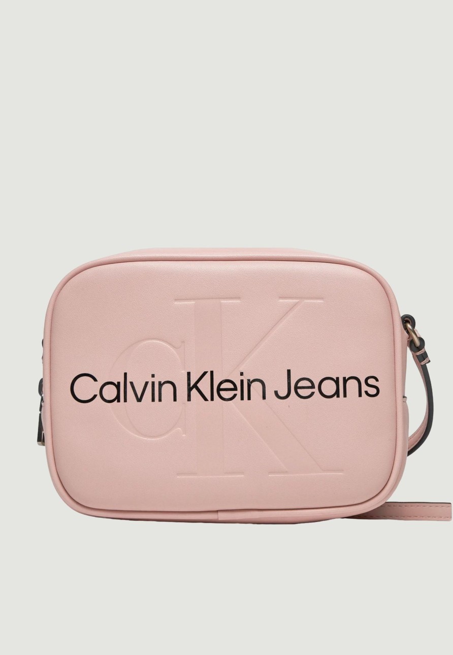 Donna Calvin Klein | Borsa Calvin Klein Sculpted Camera 18 Mono Rosa Antico