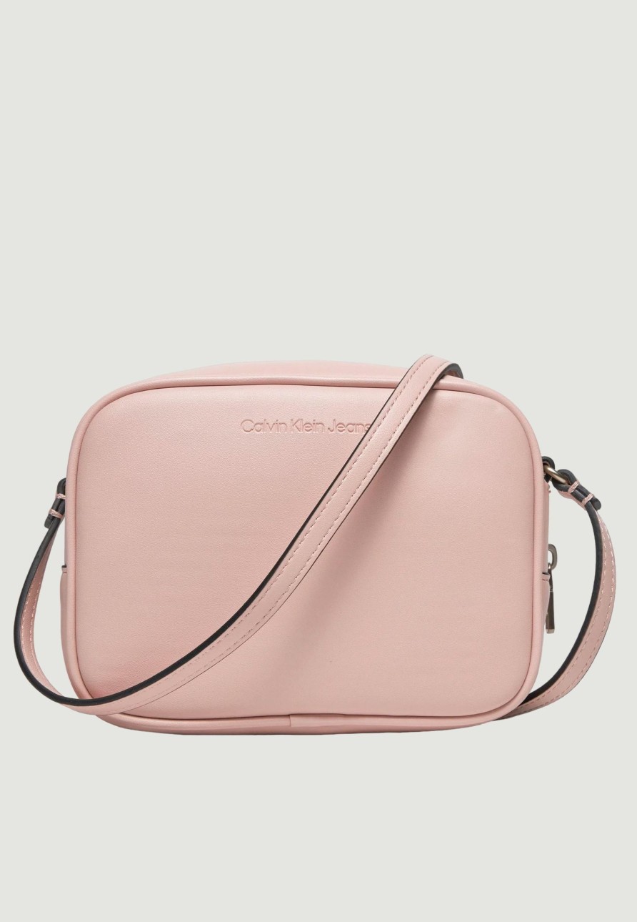 Donna Calvin Klein | Borsa Calvin Klein Sculpted Camera 18 Mono Rosa Antico