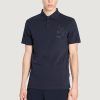 Uomo Armani Exchange | Polo Manica Corta Armani Exchange Blu