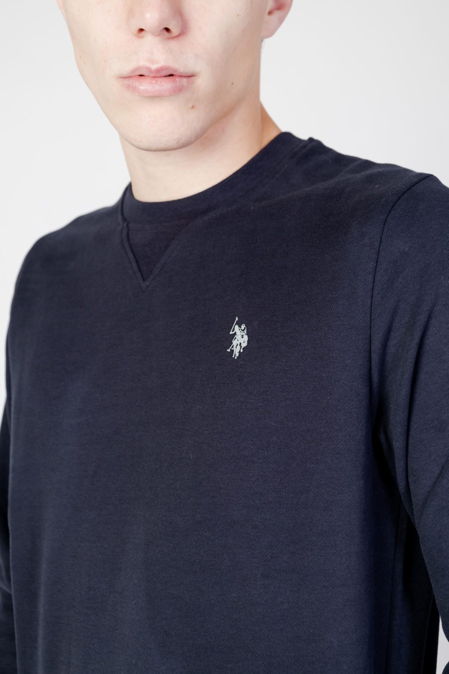 Uomo U.S. Polo Assn. | Maglione U.S. Polo Assn. Broo Mhpd Blu