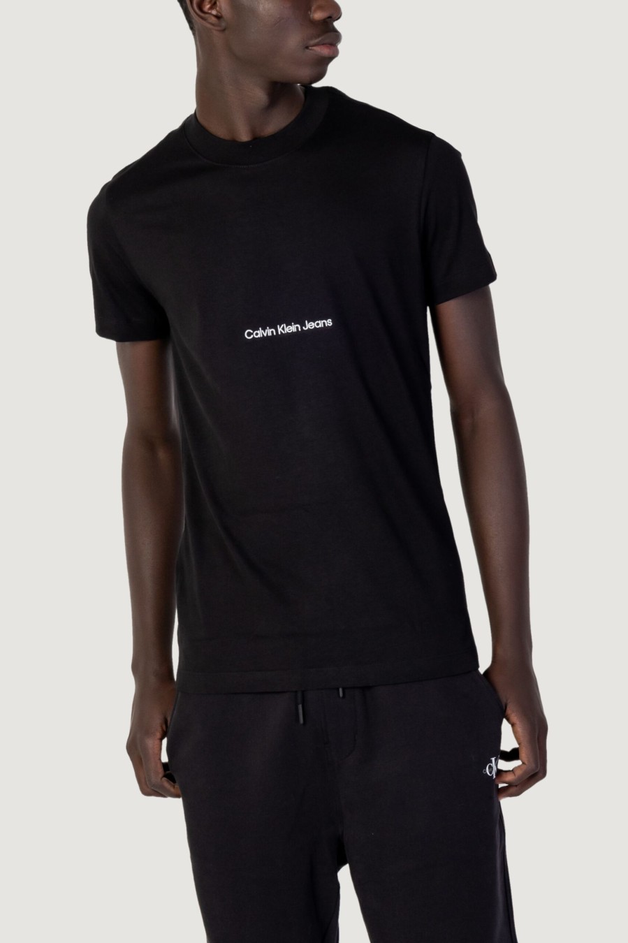 Uomo Calvin Klein | T-Shirt Calvin Klein Institutional Tee Nero