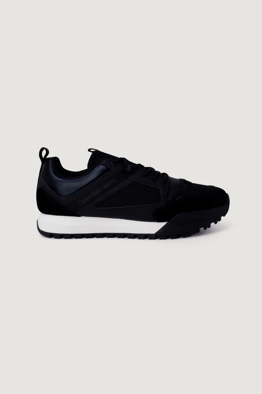 Uomo Calvin Klein | Sneakers Calvin Klein Toothy Runner Low La Nero